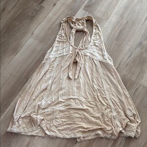 POL Cream Halter Top